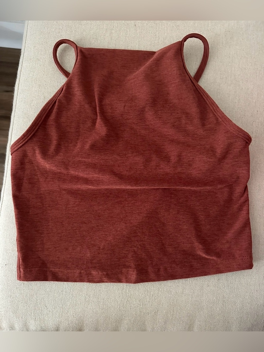 Beyond Yoga Rust Red Cropped Tank Top